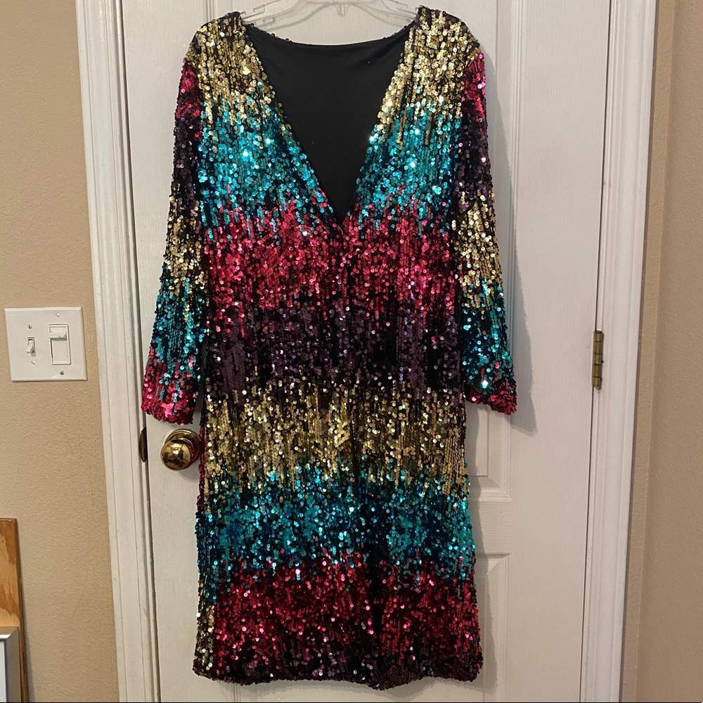 Sequin long Woman Cardigan duster
